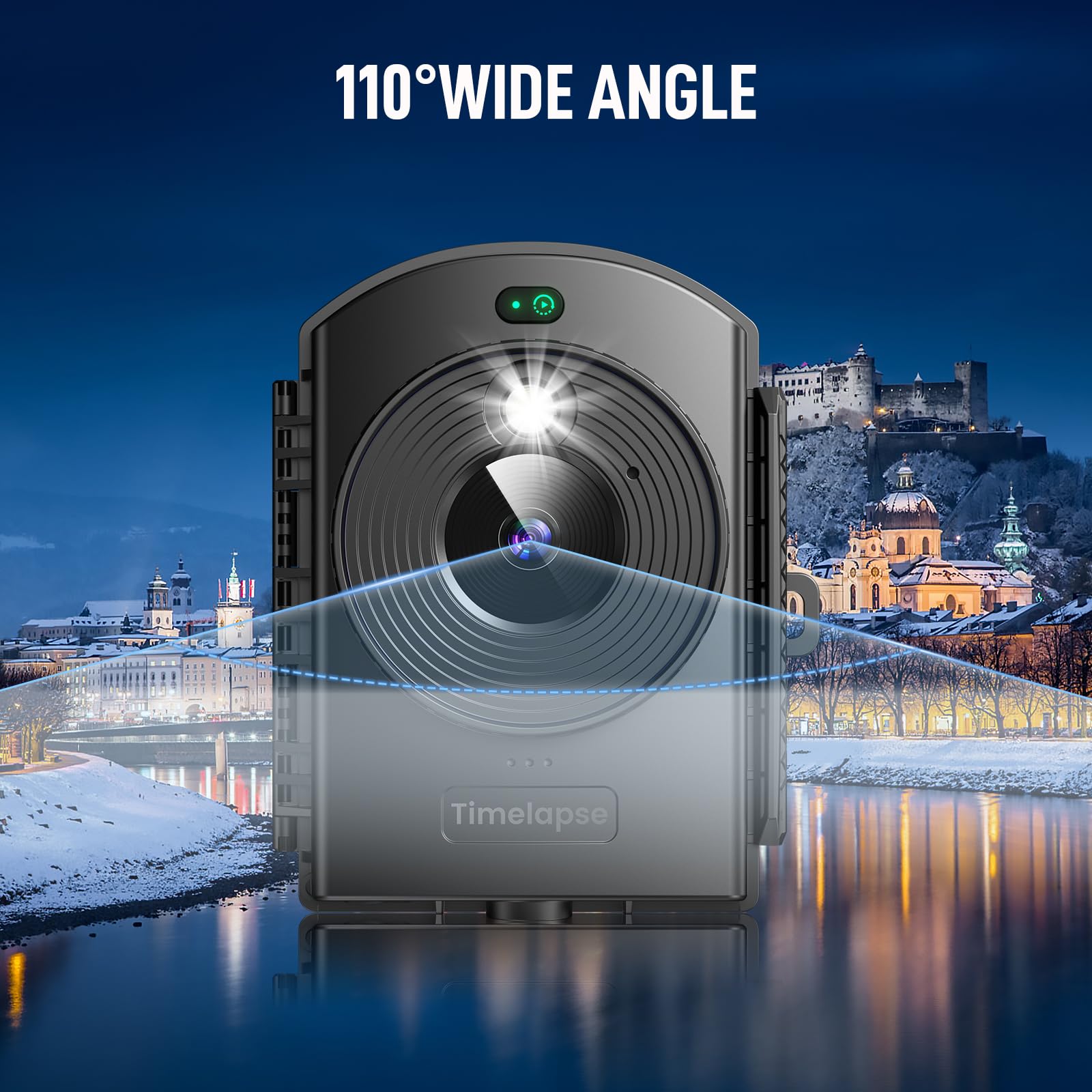 Outdoor Construction Time Lapse Camera with Infrared Positioning & LED Light - 180 Days Continuous Shooting, 1080P HD Video & Photos for Cooking, Plant Growth, Art Drawing, Landscape Photography (64GB) - Perfect for Construction Monitoring, DIY Projects, and Nature Observation