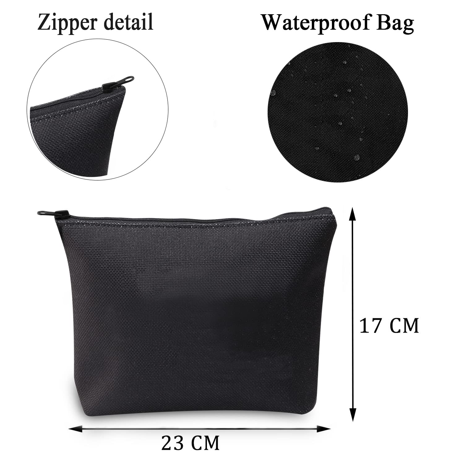 Premium Nurse Practitioner Makeup Bag - NP Gifts for Nurses, Cosmetic Travel Organizer with Zipper Pouch (Black) - Perfect for Clinical Shifts, Medical Conferences & Daily Essentials