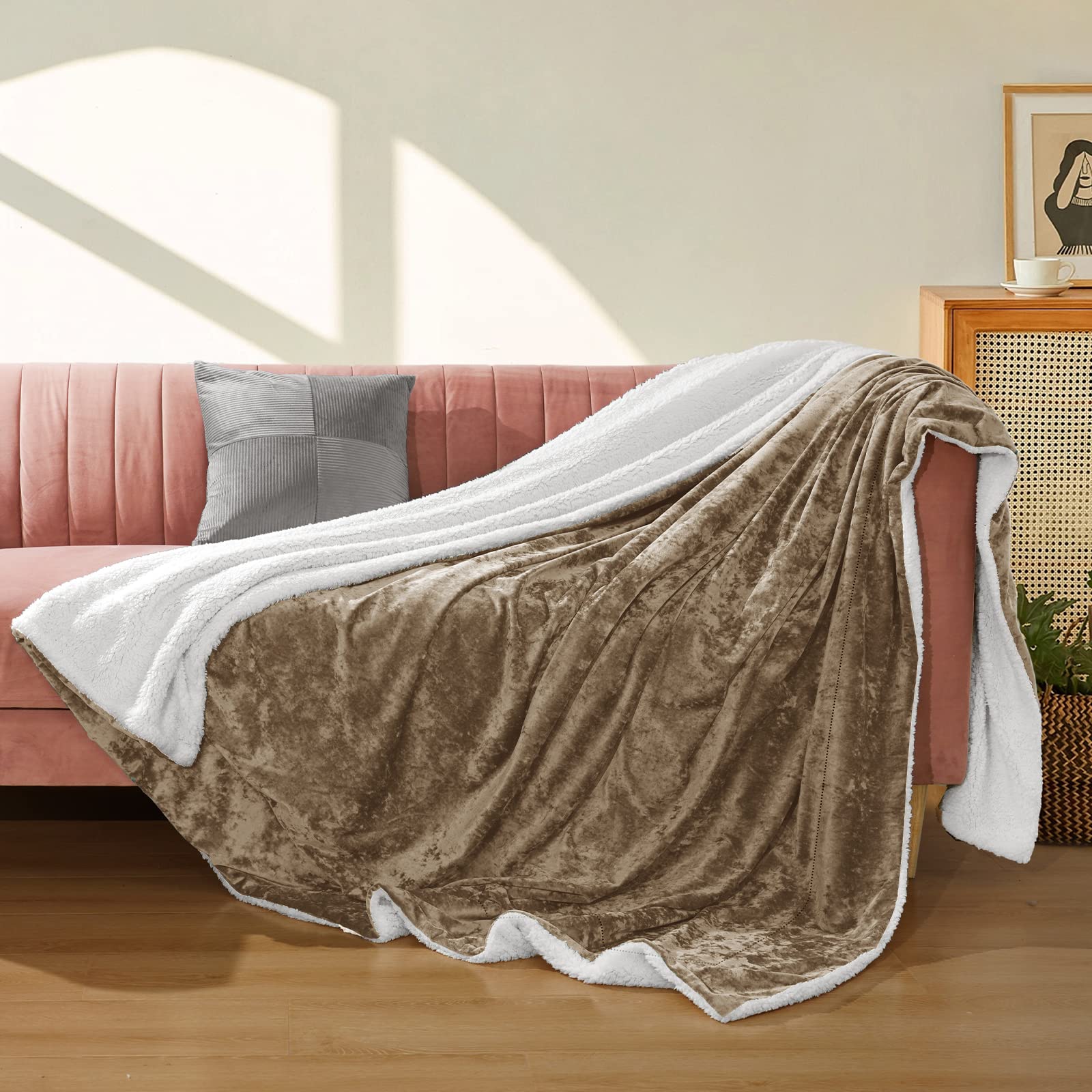 Premium Sherpa Fleece Blanket King Size 108