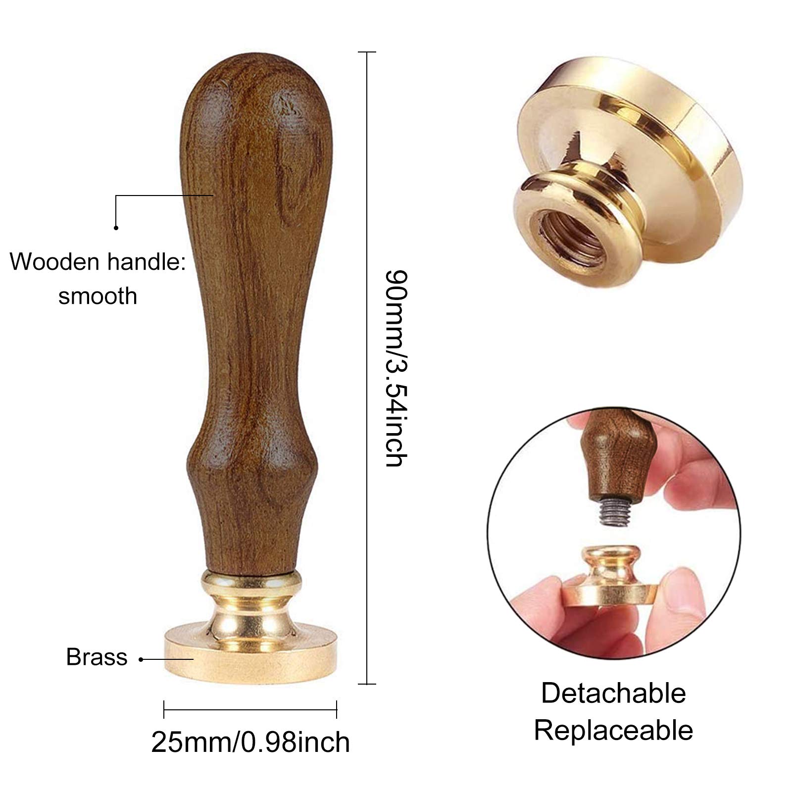 Vintage Mushroom Wax Seal Stamp Set - Brass Wax Seal & Wood Handle for Cards, Envelopes, Invitations, Wine Bottles - Perfect for Wedding Invitations, DIY Crafts, and Gift Packaging