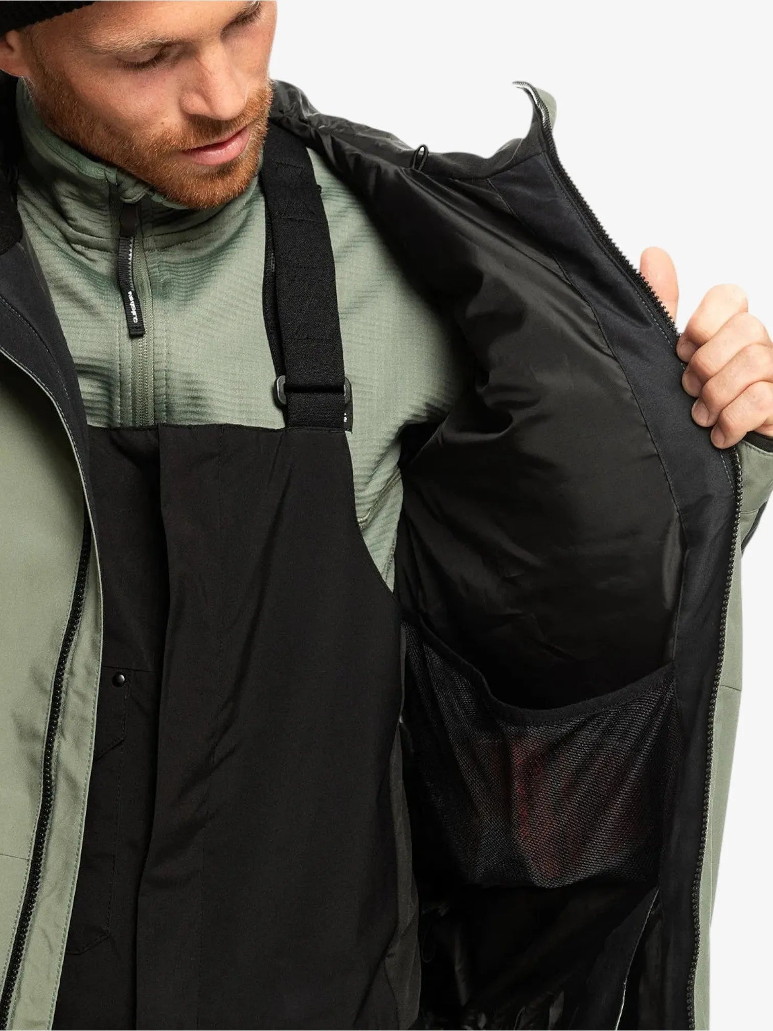 Quiksilver Mission Block Snow Jacket - Waterproof Winter Coat for Men & Women - Skiing, Snowboarding & Outdoor Adventures