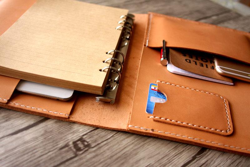 Premium Vegan Leather Executive Portfolio - Personalized Engraved Business Folder for Professionals, Meetings & Corporate Gifts