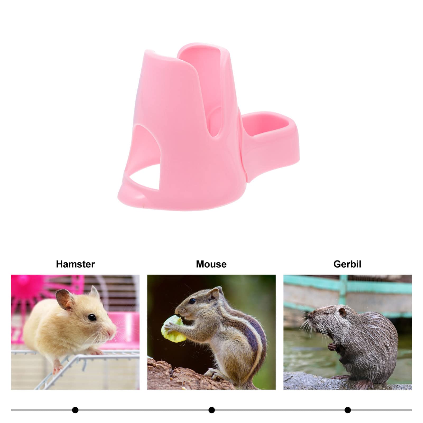Balacoo 2-Pack Kettle Stand Water Dispenser - Small Animal Drinking Bottle Holder for Hamsters, Rabbits, Guinea Pigs - Plastic Cage Water Fountain Container (Perfect for Pet Cages, Small Animal Habitats & Travel Use)