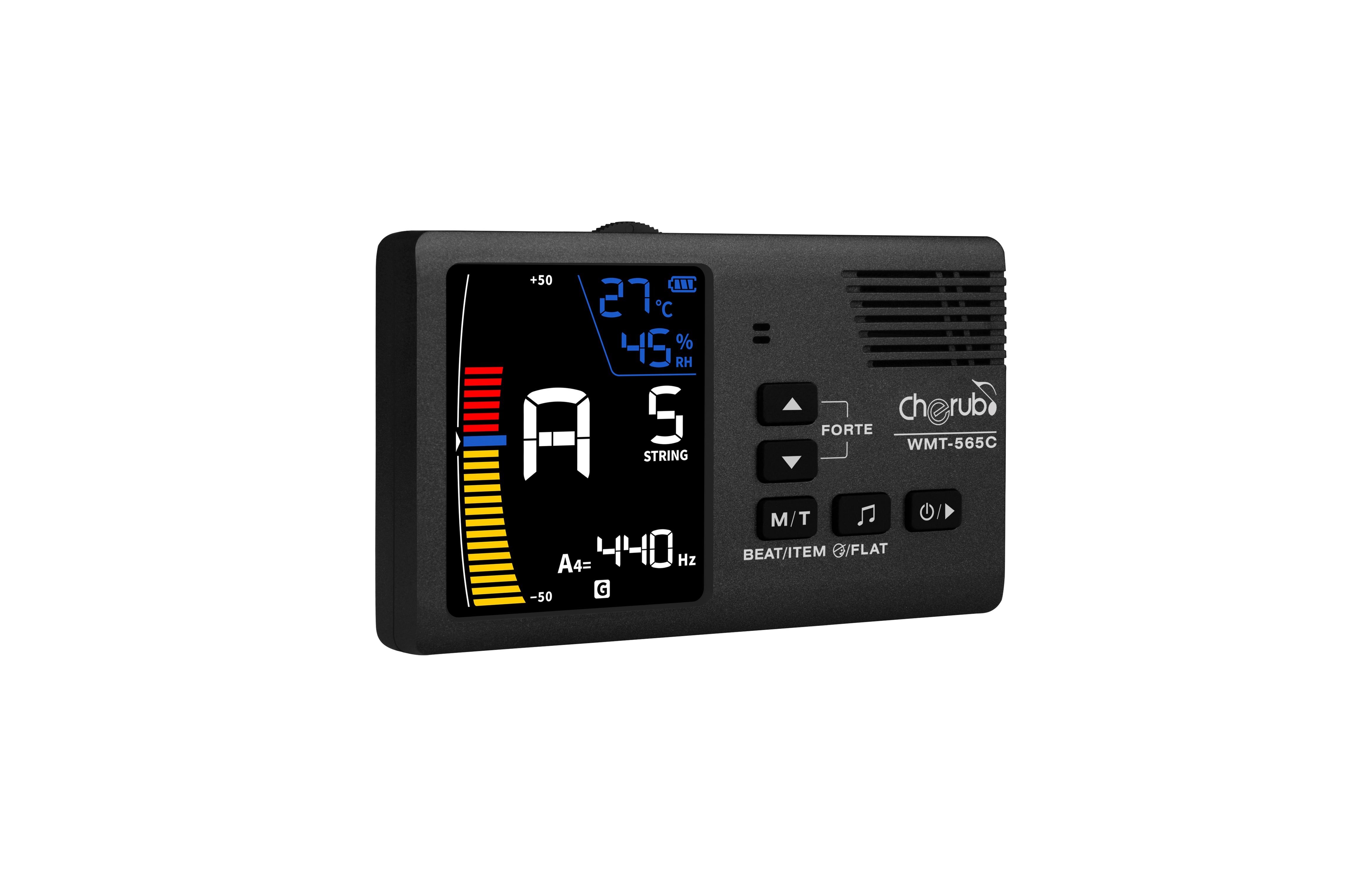 Cherub WMT 565C Digital Metronome Tuner with LCD Display - Perfect for Piano, Guitar & Violin Practice, Music Classroom & Studio Use