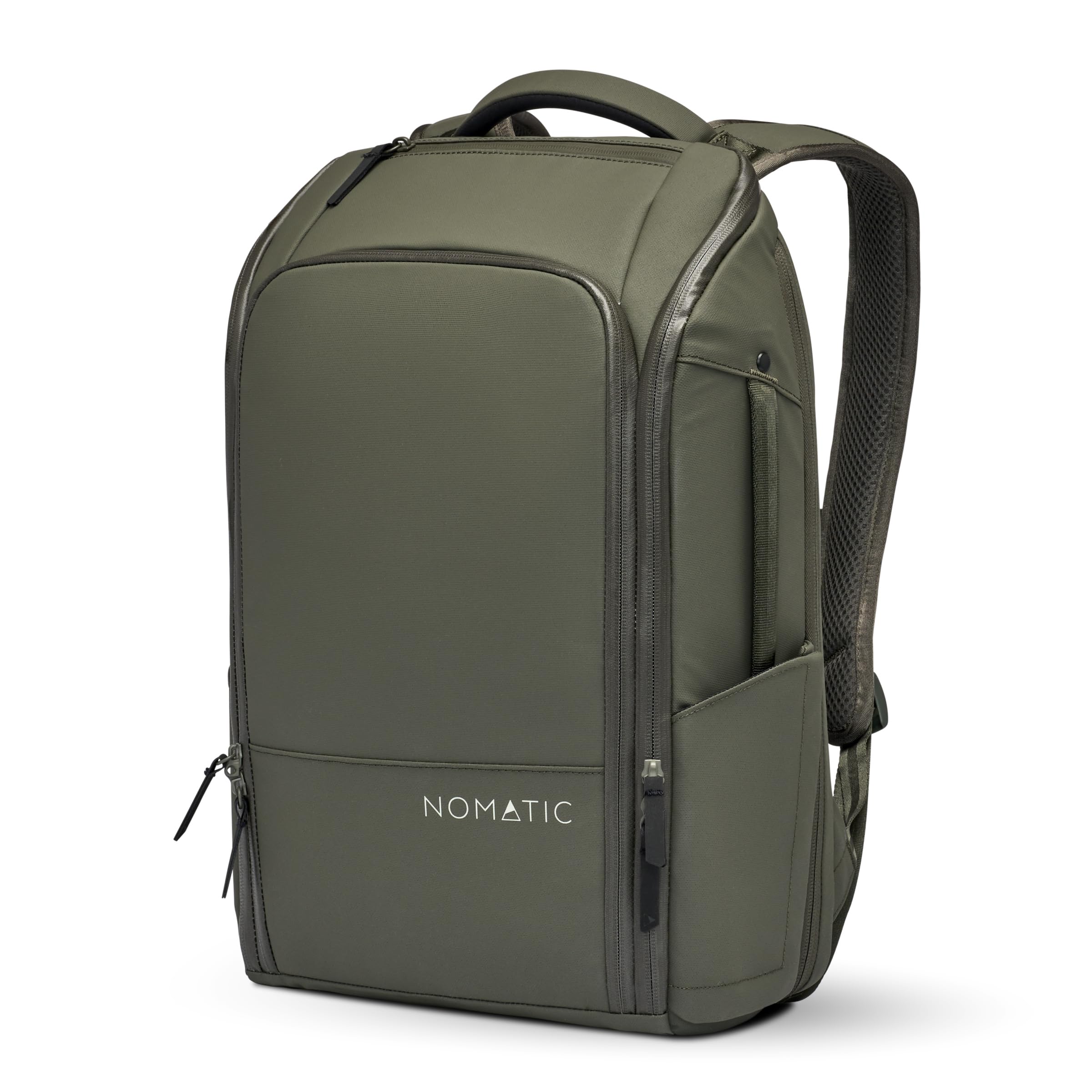 NOMATIC 14L Water Resistant Anti-Theft Laptop Backpack - Expandable Olive Computer Bag for Work, Travel & Daily Commute - Durable & Stylish Backpack for Professionals & Students