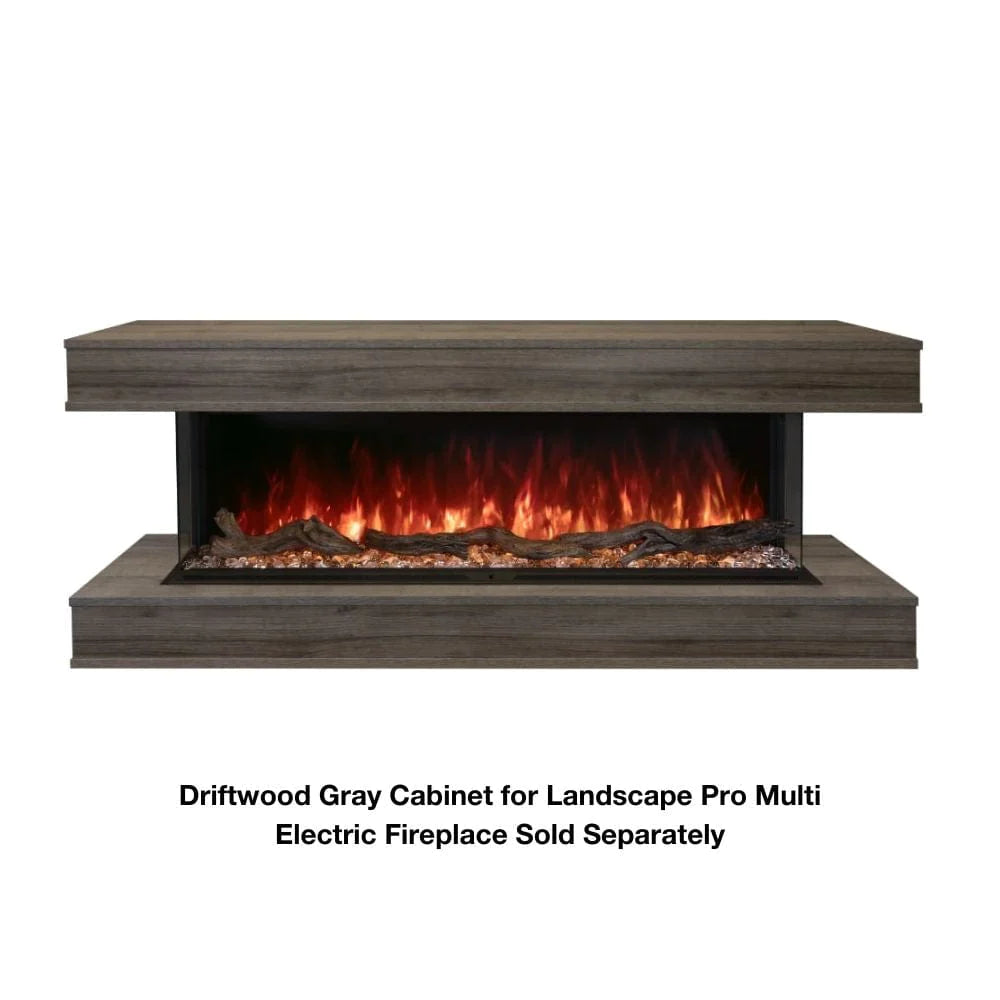 Modern Flames Landscape Pro Multi-Sided Wall Mounted Cabinet - Stylish Storage Solution for Living Room, Bedroom & Office Decor