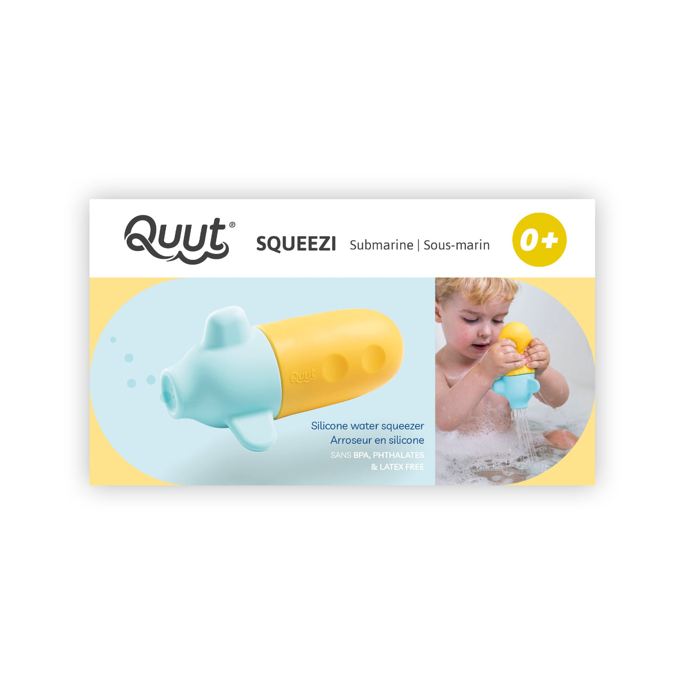Squeezi Silicone Submarine Bath Toy for Kids - Fun & Safe Bathtime Play - Perfect for Toddlers & Infants - Waterproof & Durable Design for Pool, Beach & Bath Time Fun