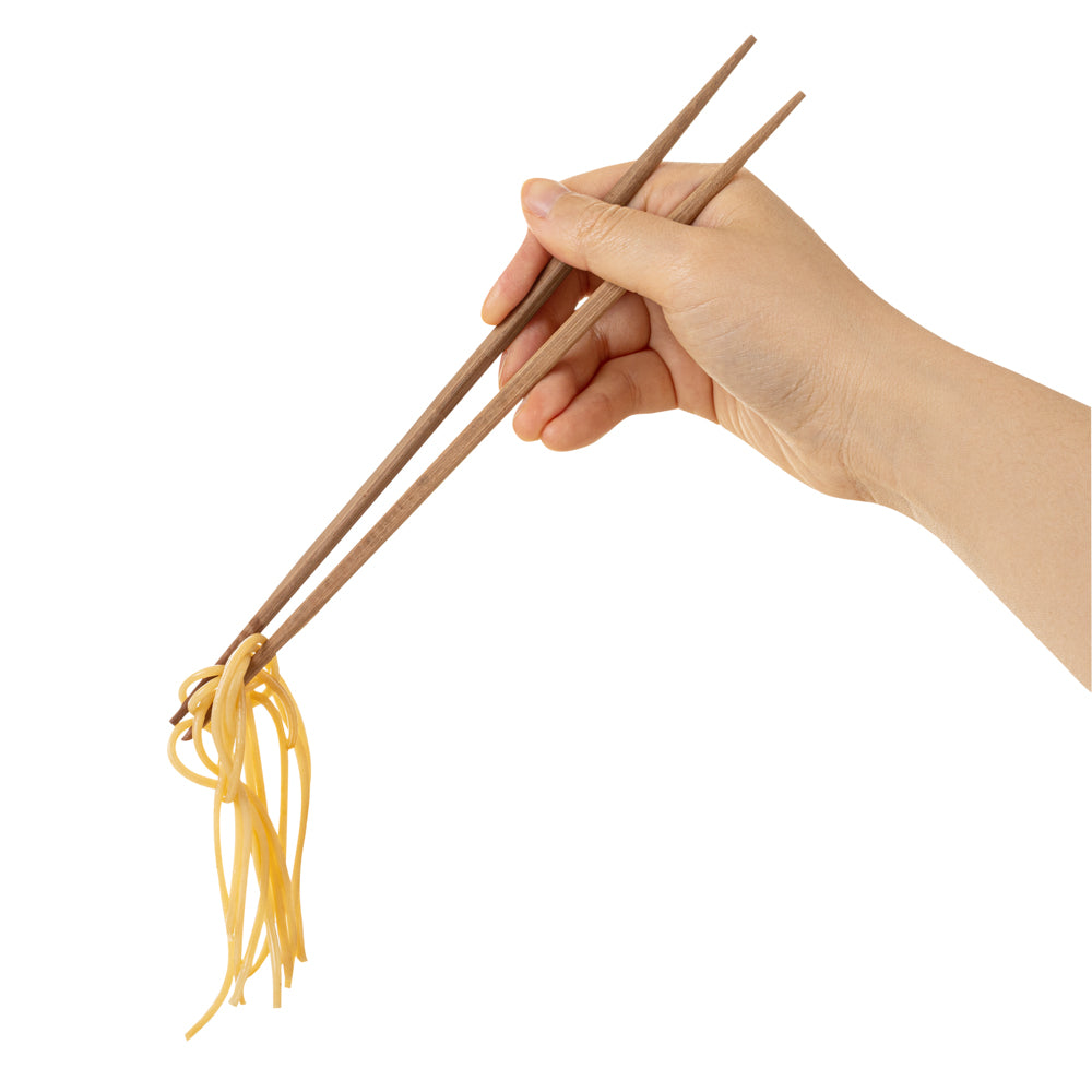 Bambuddha Brown Bamboo Contour Chopsticks - Eco-Friendly 9.5