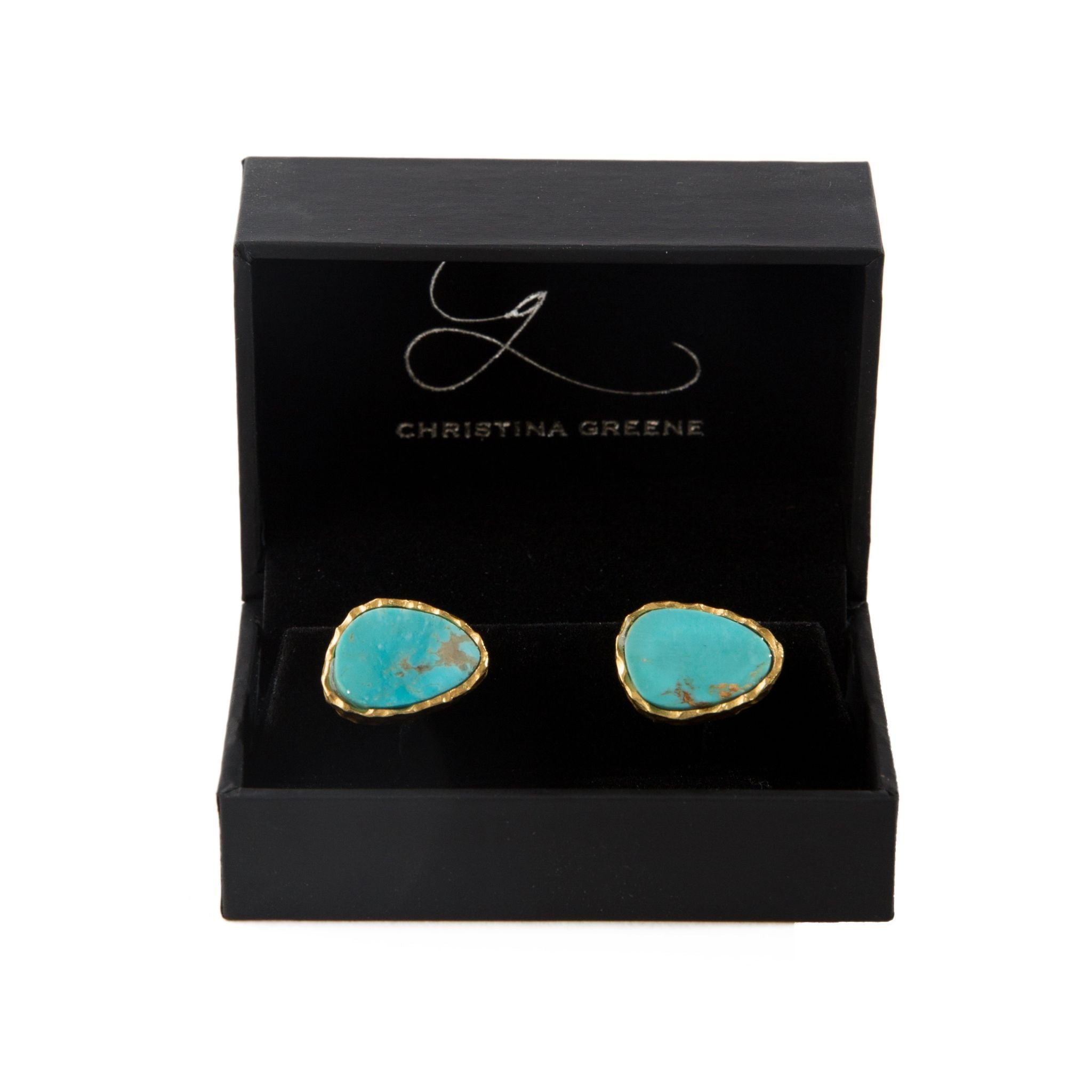 Stylish Men's Turquoise Cufflink Set - Elegant Dress Shirt Accessories for Weddings & Formal Events