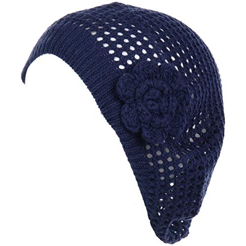 Net With Flower-navy