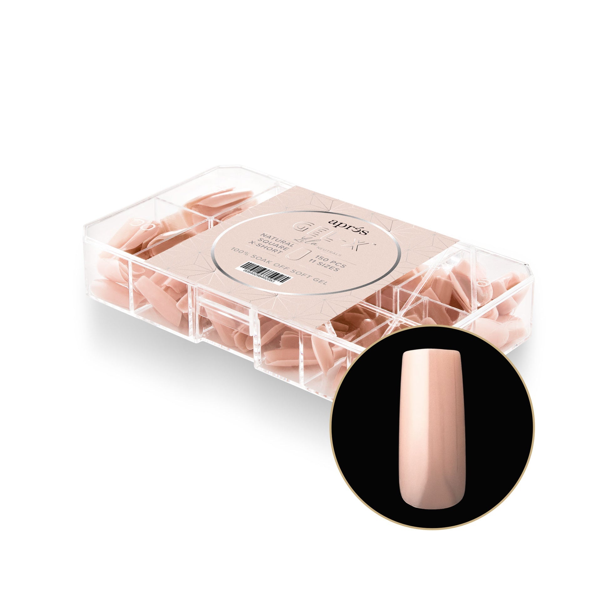 Apres Neutrals Extension Tips 150PCS - Professional Nail Art Kit for Salon & Home Manicure | Perfect for Gel Extensions, Acrylic Nails & DIY Nail Designs