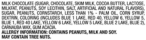 4-Pack MARL CR-Peanut Milk Chocolate Candy Bulk Jar (62 oz Each) - Delicious Snacks for Office, Parties & Gift Baskets