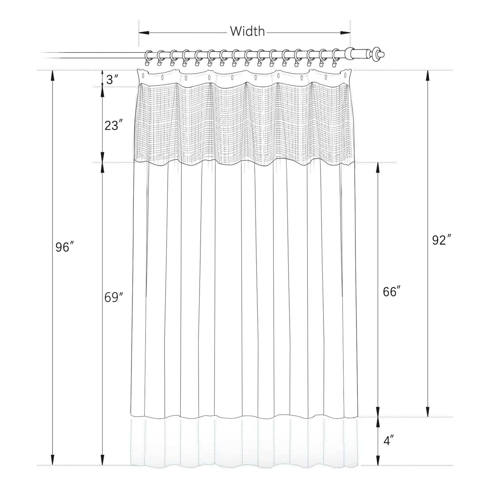 MAIHER Medical Privacy Room Divider Curtain - Flame Retardant Stripe Panel for Hospital, Clinic, School & Nursery (12x8ft, Beige) | Perfect for Patient Privacy, SPA Partitions & Living Room Dividers