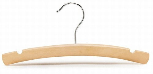 Natural Wooden Baby Clothes Hanger - 10 Pack, Eco-Friendly Non-Slip Infant Hangers for Nursery, Closet & Travel Organization