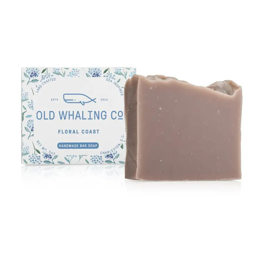Old Whaling Floral Coast Bar Soap - Natural Handmade Soap with Botanical Extracts for Gentle Skin Cleansing | Perfect for Bath, Shower & Gift Giving