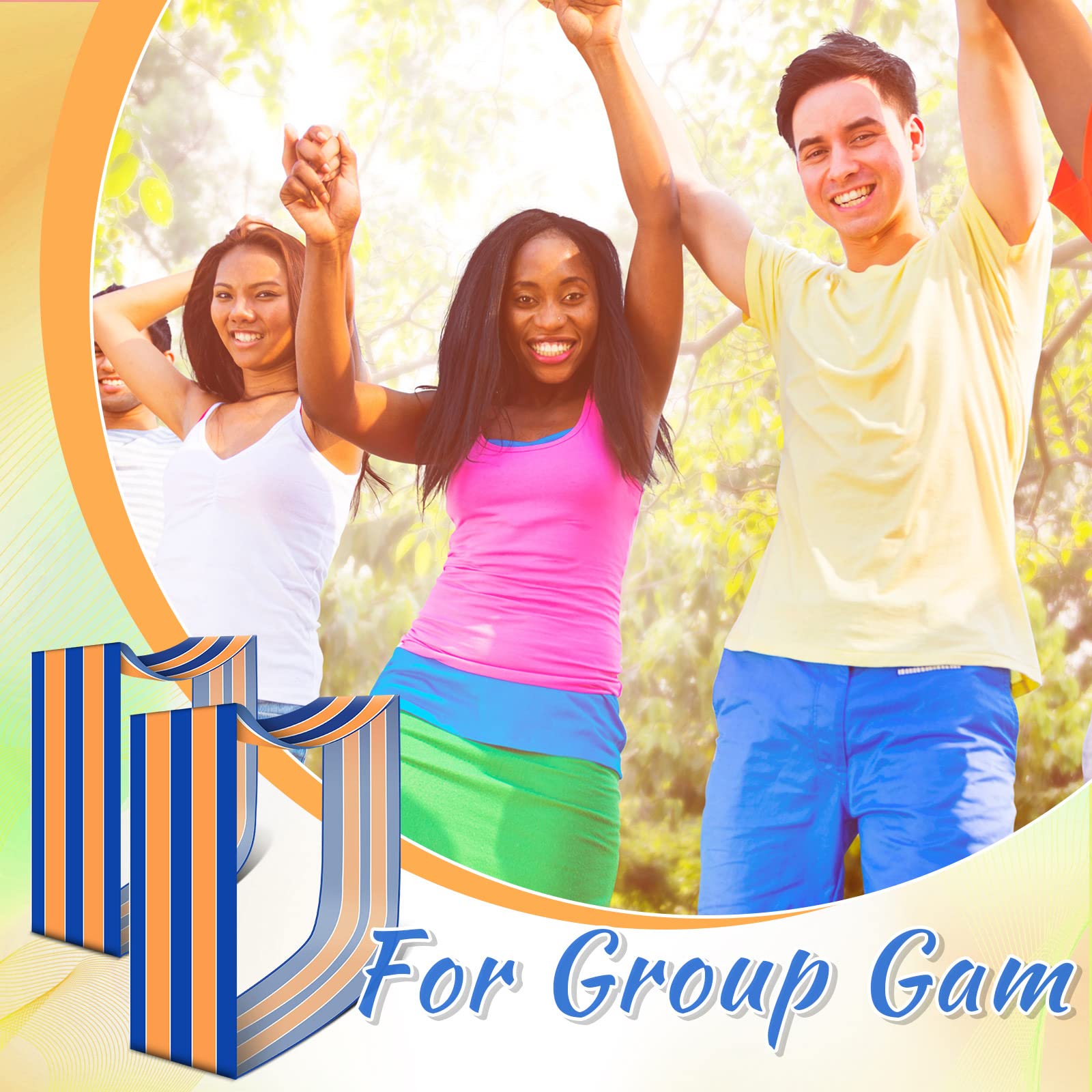2-Pack Team Building Games for Kids & Adults - Fun Group Learning Activities, Teamwork Carnival Mat Games for Field Day, Backyard Birthday Parties - Perfect for Schools, Corporate Events & Family Gatherings