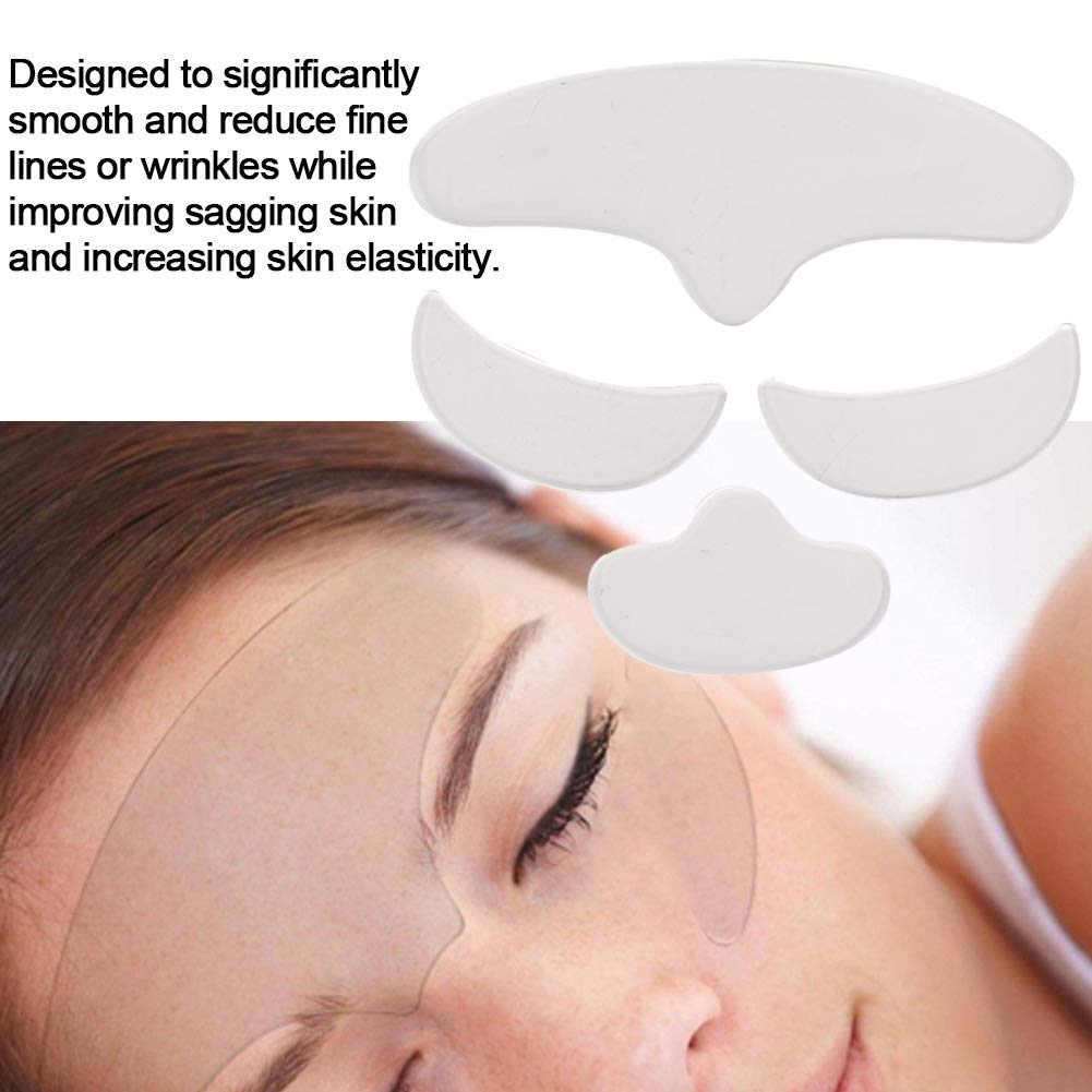 4Pcs Anti-Wrinkle Silicone Face Patches - Washable & Skin-Friendly for Eye & Face Care | Beauty Lifting at Home