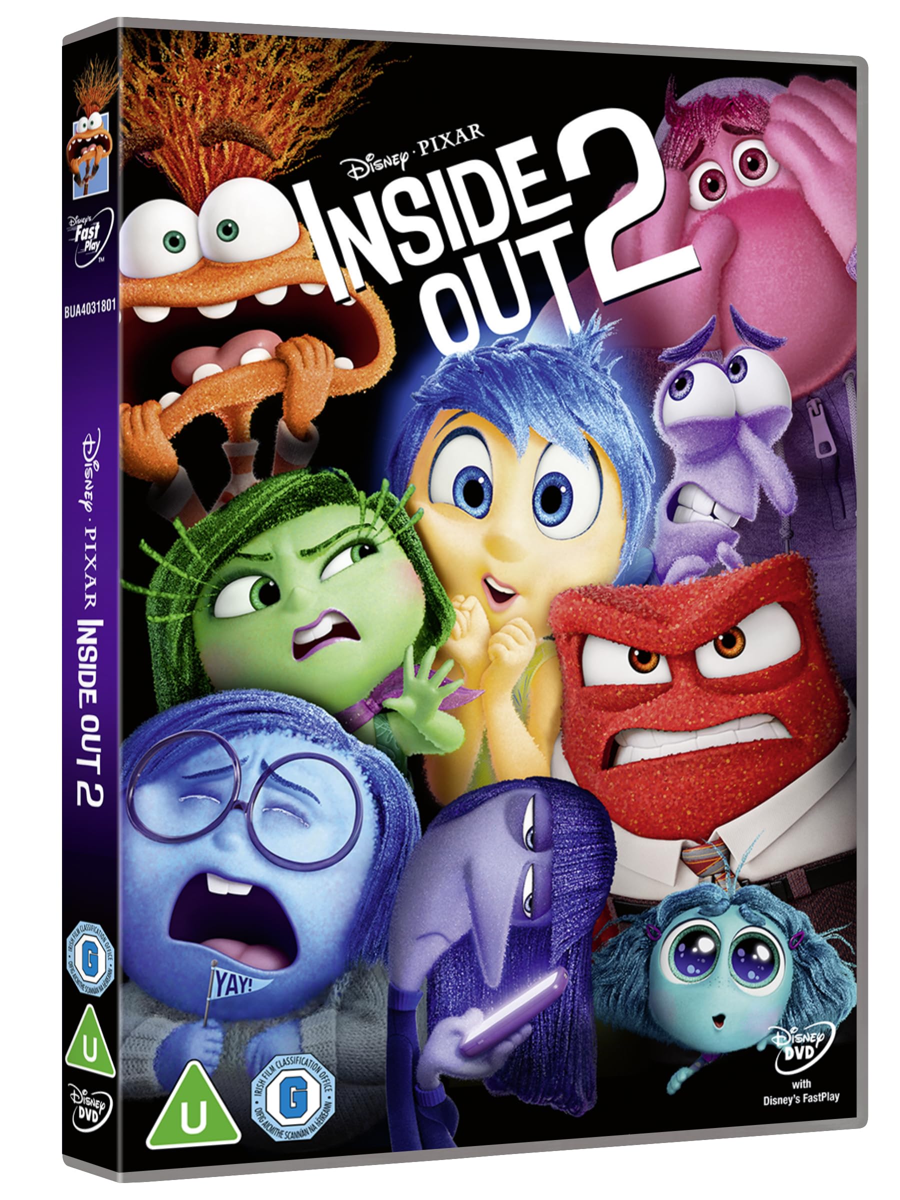 Disney Pixar Inside Out 2 DVD | Official Movie | Family Entertainment | Perfect for Movie Nights & Kids Birthday Parties