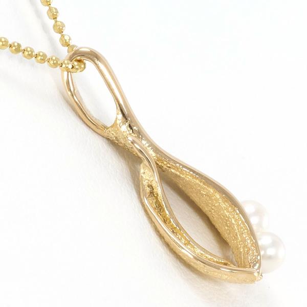 18K Yellow Gold Pearl Necklace for Women - Elegant & Timeless Jewelry Gift for Wedding, Anniversary & Special Occasions