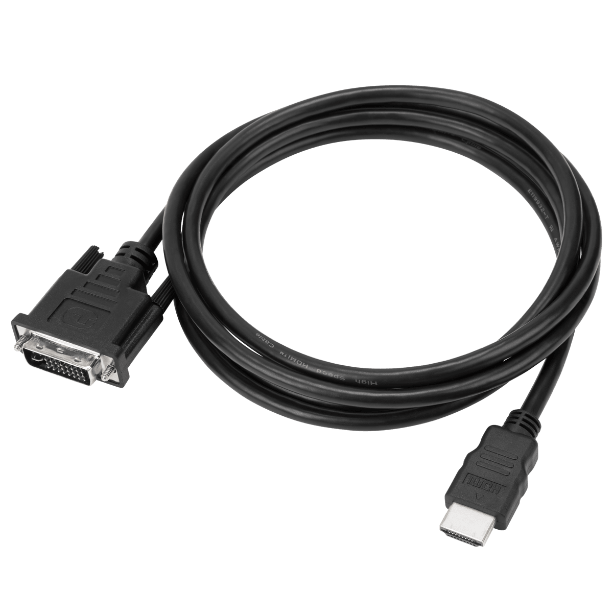 1.8M HDMI Male to DVI Male Cable - High Speed Digital Video Cable for PC, Monitor, TV, and Gaming Setup
