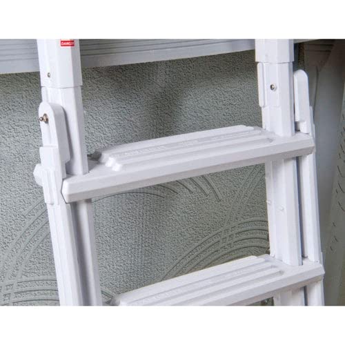Blue Torrent A-Frame Flip Up Pool Ladder for Above Ground Pools - Heavy Duty Safety Steps for Inground/Above Ground Swimming Pools - Easy Installation & Secure Access for Kids & Adults (Perfect for Backyard, Vacation Homes & Community Pools)