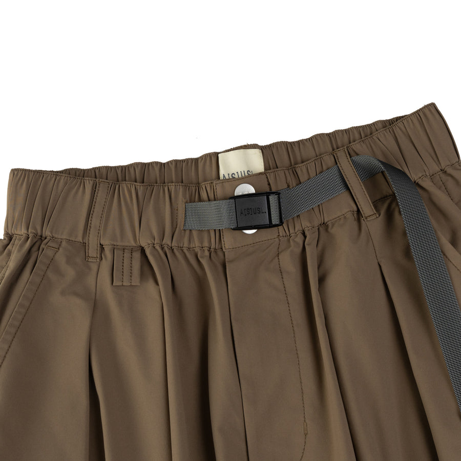 ASUSL Nylon Zipper Pocket Pants for Men & Women - Lightweight Travel & Outdoor Hiking Pants - Mocha Brown Casual Joggers for Gym, Workout & Everyday Wear