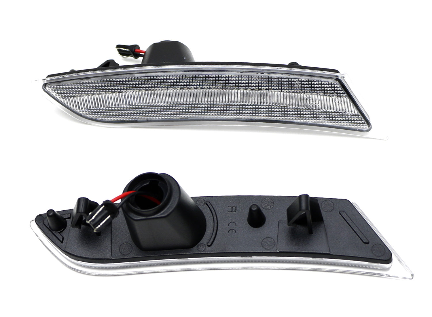 2013-2017 Cadillac XTS Clear Amber LED Bumper Side Marker Lights Kit - Durable Replacement for Enhanced Visibility & Style - Perfect for Night Driving & Car Customization