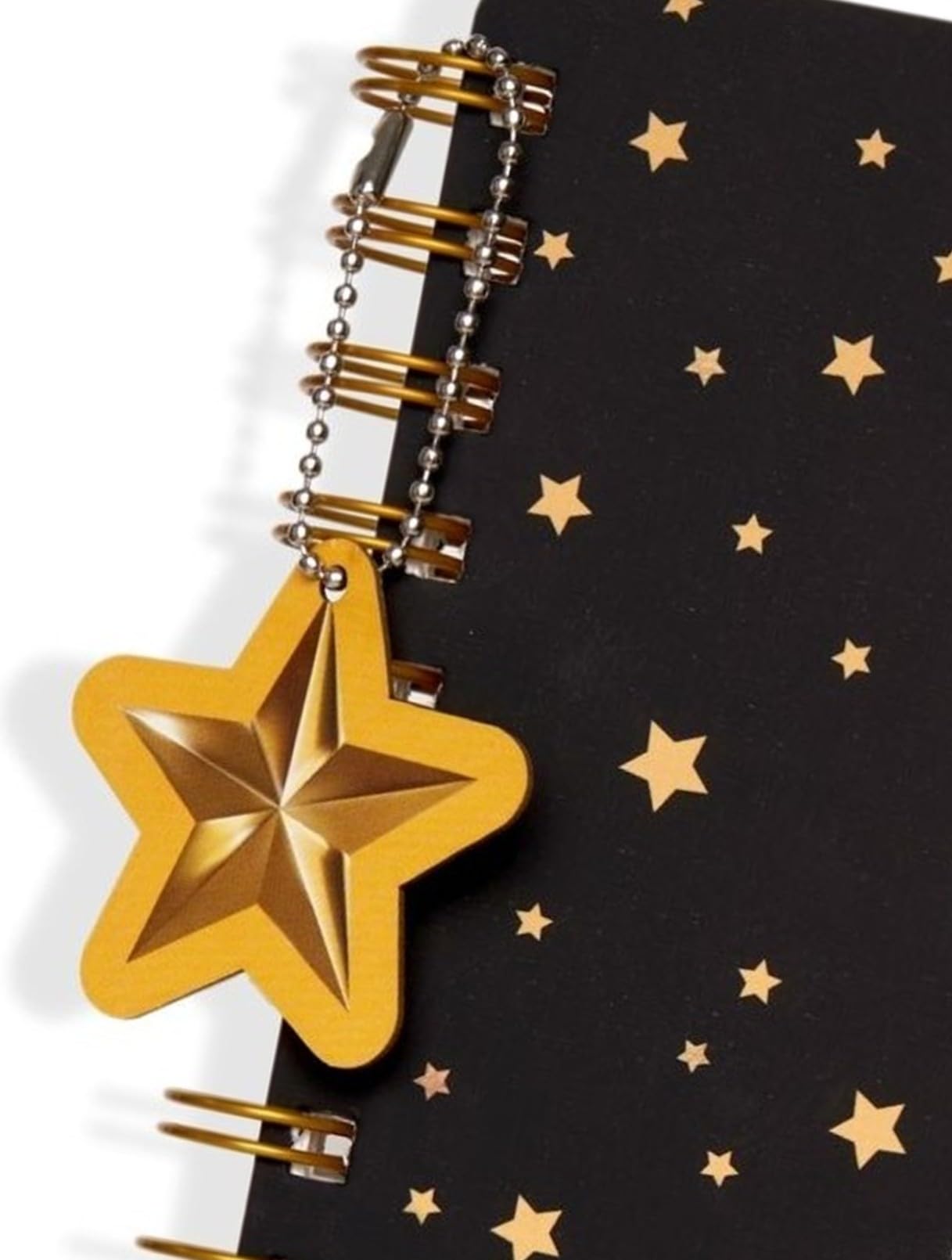 DOODLE B5 Hardbound Wiro Notebook with Theme Based Dangler - 160 Undated Ruled Pages, 80gsm Acid-Free Recyclable Paper - Flat Lay Design for Comfortable Writing - Includes 2 Twinkling Stars Sticker Sheets - Perfect for Journaling, Note Taking & Creative Planning