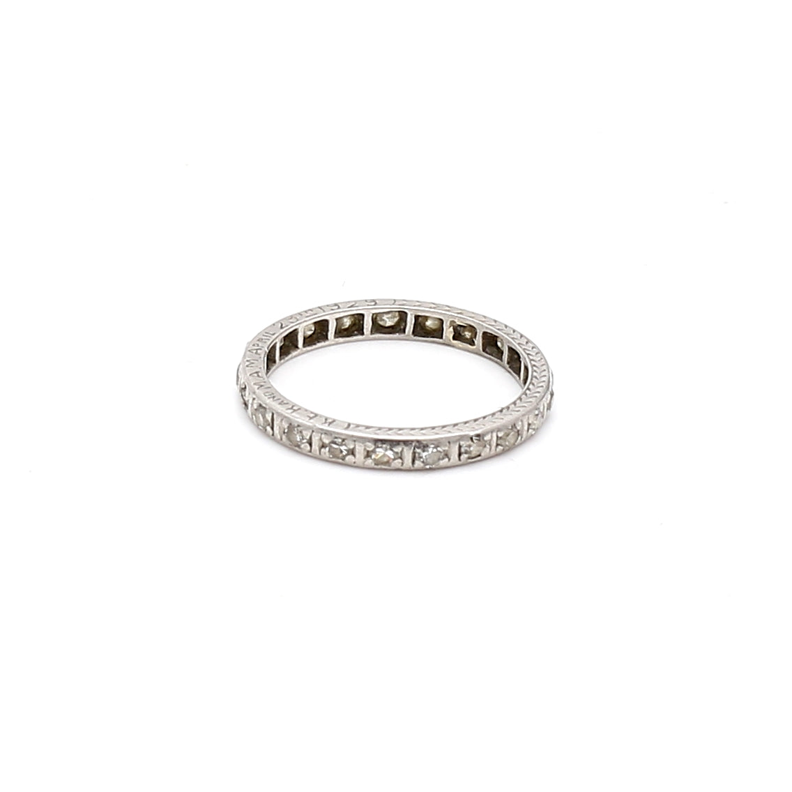 0.23 Carat Old European Cut H SI1 Diamond Platinum Band Ring - Vintage Style Wedding Ring for Women, Perfect for Engagement, Anniversary & Special Occasions