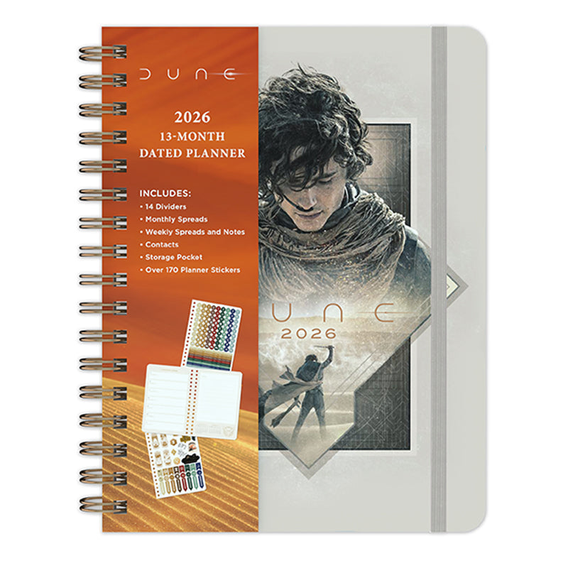 2026 Dune 13-Month Weekly Planner Calendar | Organizer with Inspirational Quotes | Perfect for Students, Professionals & Goal Tracking