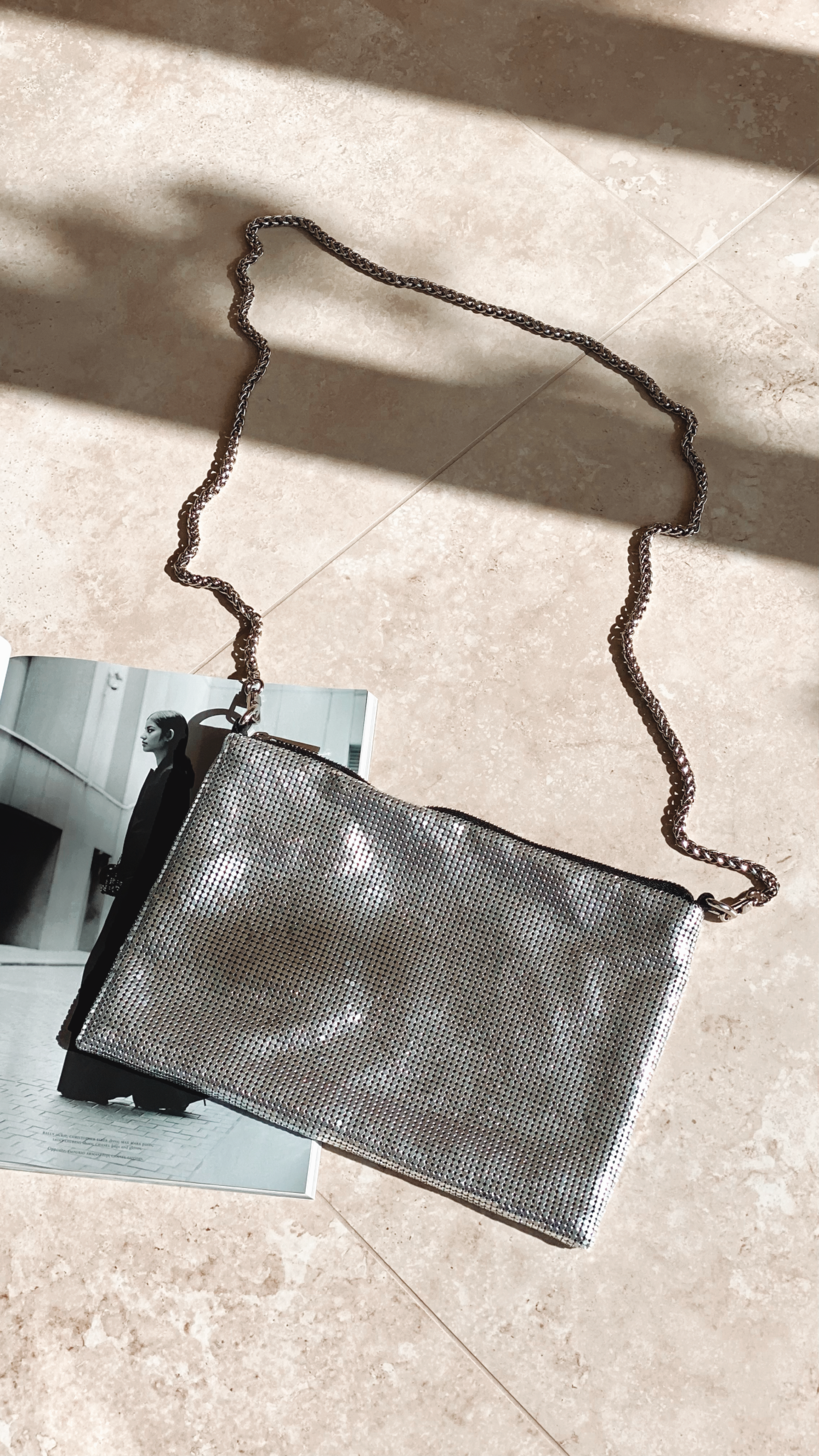 Stylish Silver Chain Mesh Small Bag for Women - Perfect for Parties, Evening Events & Everyday Use