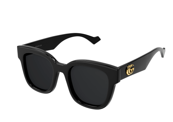 Gucci GG 0998S 001 Square Women's Sunglasses - Black & Grey Frame UV Protection Fashion Shades for Women | Perfect for Beach, Driving & Outdoor Activities