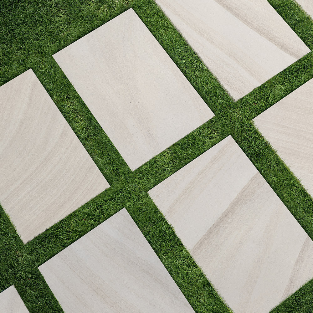 Maroubra Sand 400x600x20mm Outdoor Sandstone Look Porcelain Paver - Perfect for Patios, Pool Decks & Garden Pathways