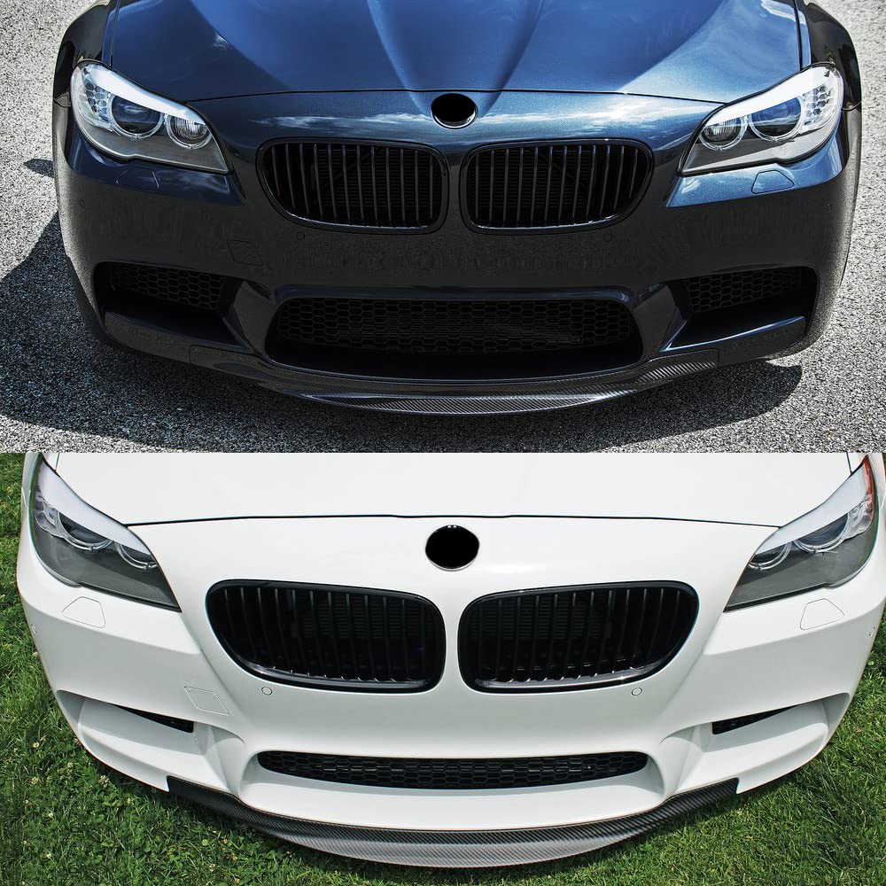 SNA F10 Gloss Black Front Kidney Grille for BMW 5 Series 2010-2016 (F10/F11/F10 M5) - Single Slat Design 2-Piece Set - Easy Installation & Aggressive Look for Car Enthusiasts