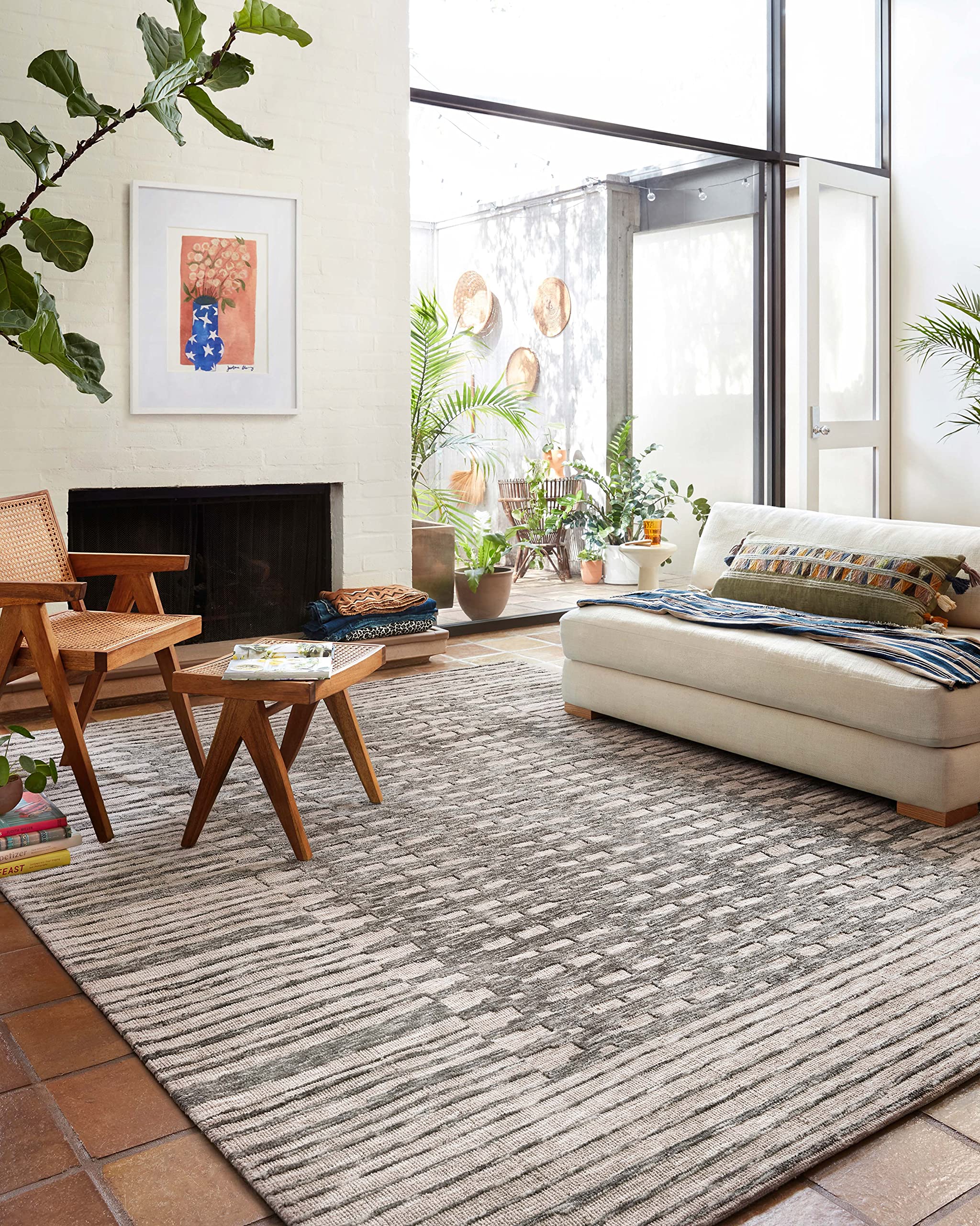 Justina Blakeney x Loloi Yeshaia Collection YES-04 Blush/Taupe Transitional 5'x7'6