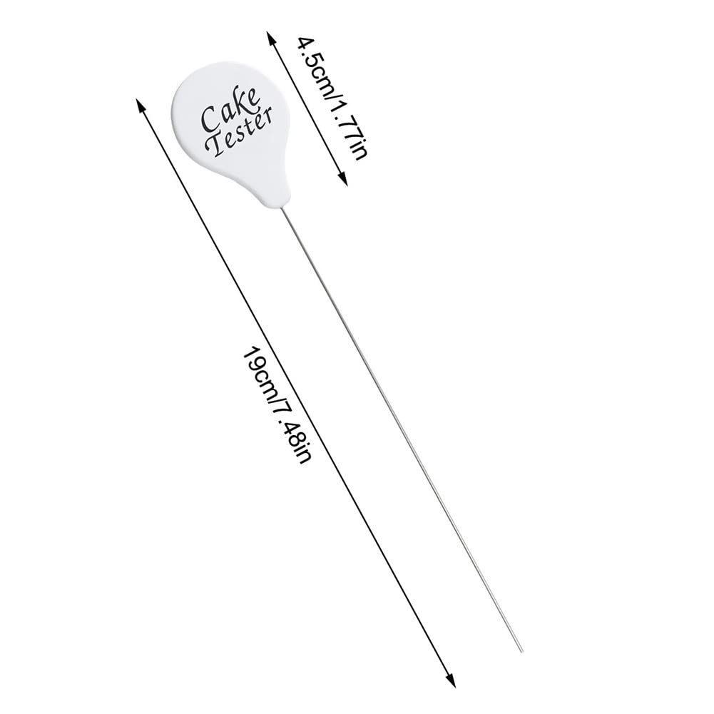 Vigcebit Stainless Steel Cake Tester - Professional Baking Pick Sticks & Probe Skewer for Muffins, Bread, Cupcakes | Perfect for Home Bakers & Commercial Kitchens