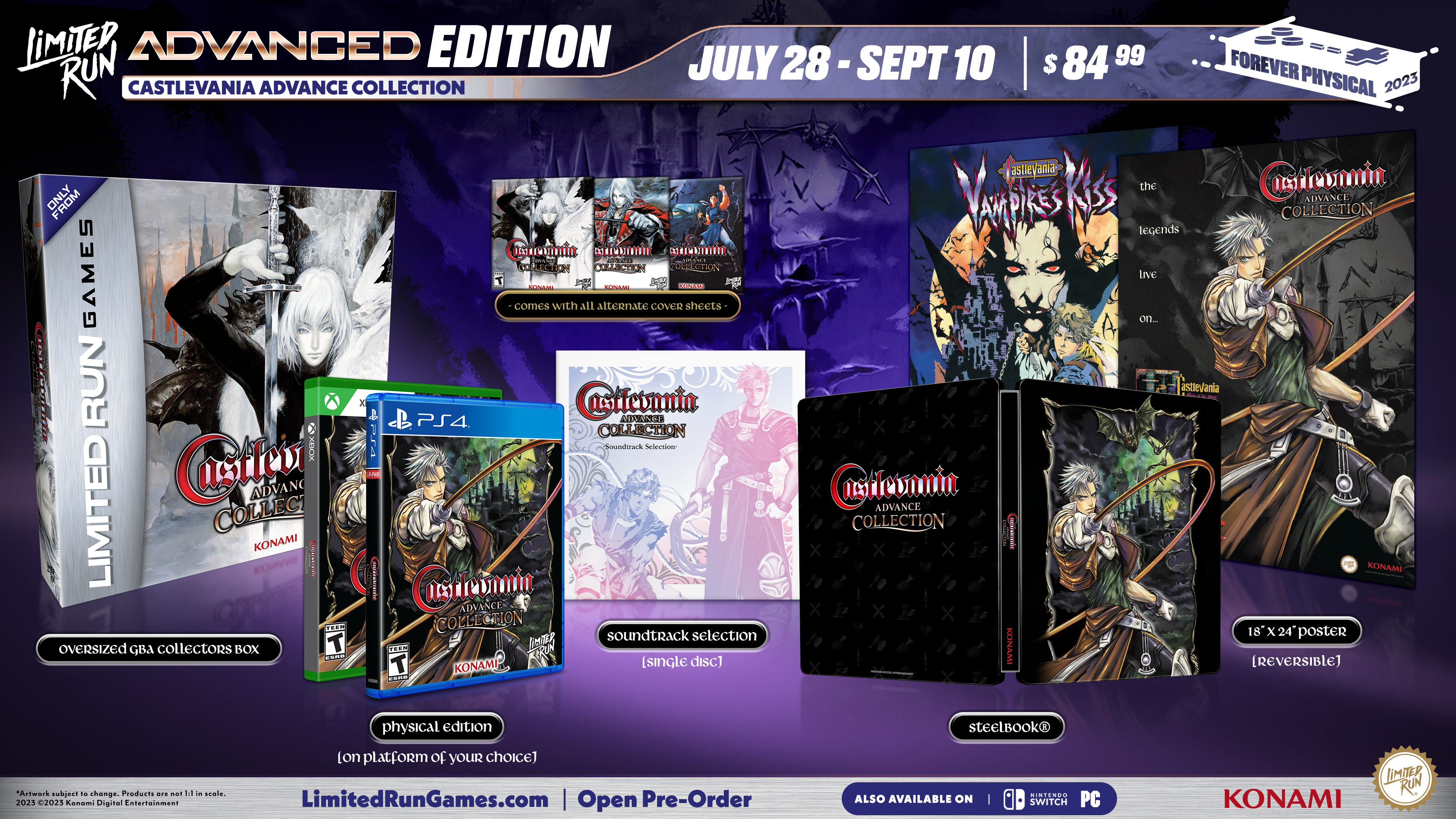 Castlevania Advance Collection Limited Edition - Xbox Series X|S & Xbox One - Classic Action-Adventure Game for Retro Gaming Enthusiasts | Perfect for Solo Play & Nostalgic Gaming Nights