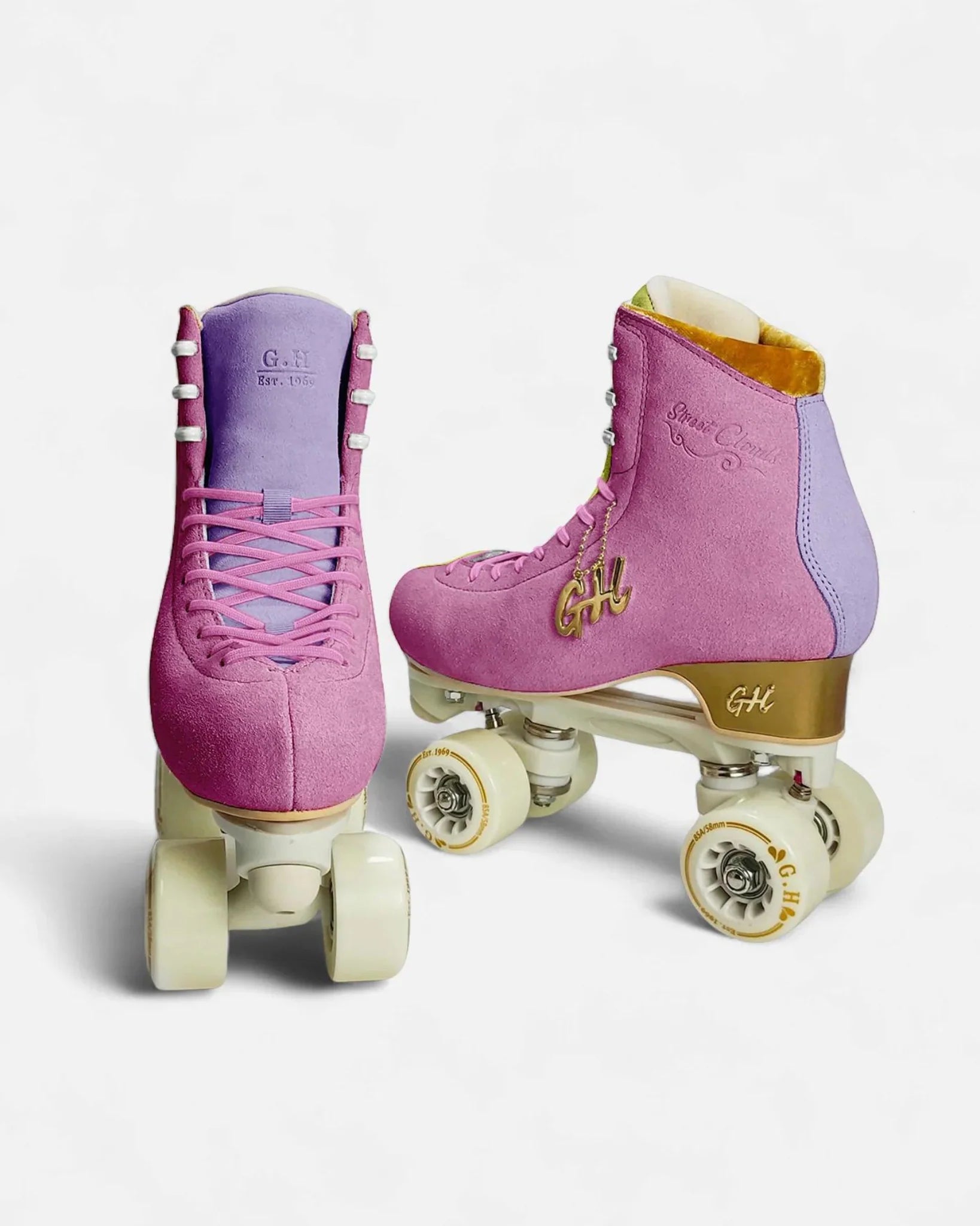 GH Street Clouds Quad Roller Skates - Color Jam Style for Women & Men - Outdoor & Indoor Skating, Rink, Park, Fitness & Retro Fashion