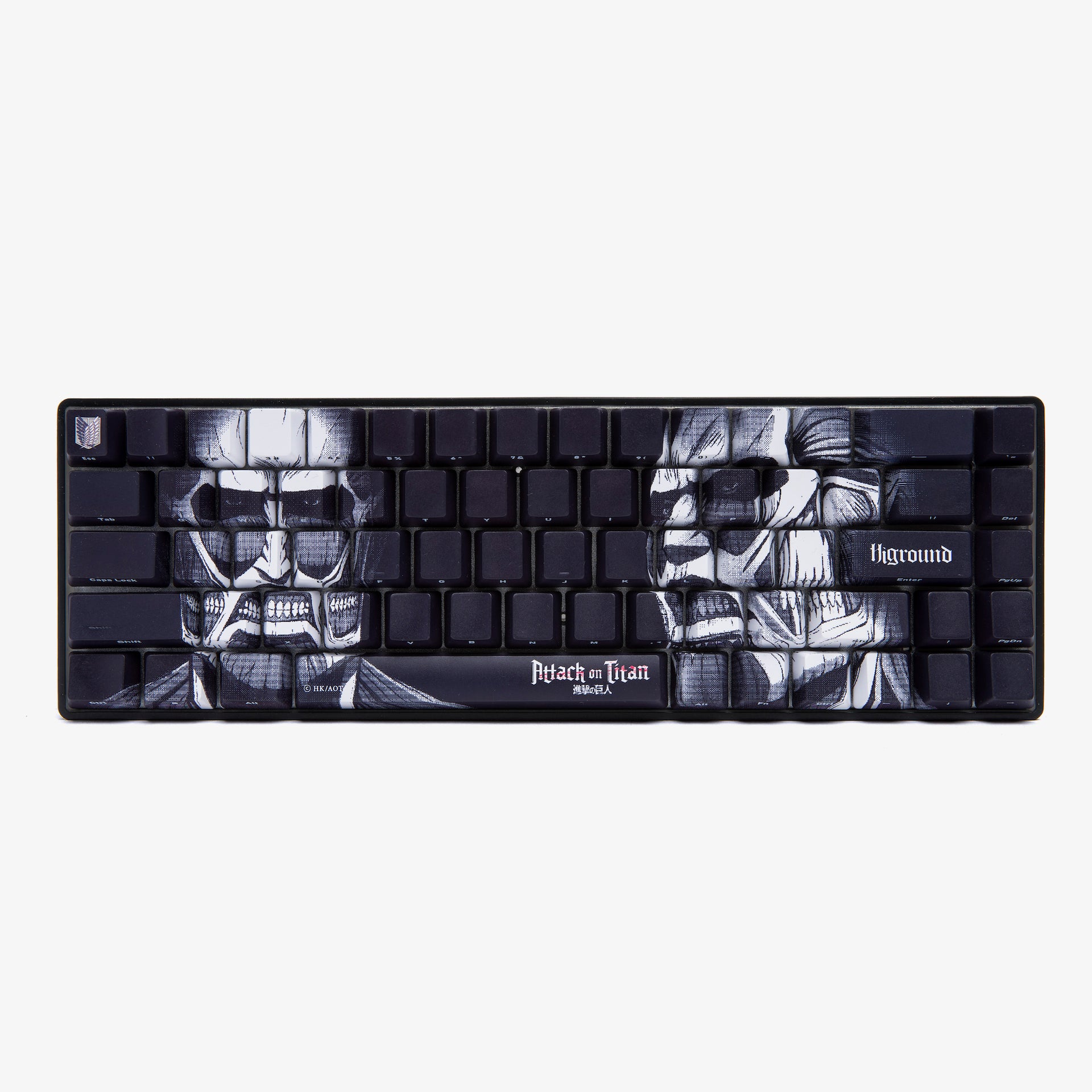 Attack on Titan x Higround Titan Mechanical Keyboard Keycaps - Anime Gaming Keycaps for Custom Mechanical Keyboards - Perfect for Gaming, Typing, and Anime Fans