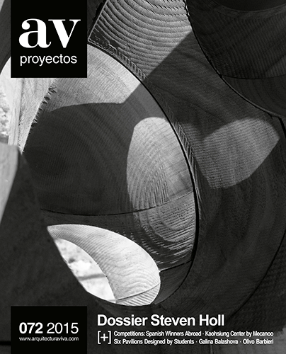 AV Proyectos 072 2015: Steven Holl Architecture Portfolio - Modern Design Book for Architects & Students | Home Office & Studio Inspiration