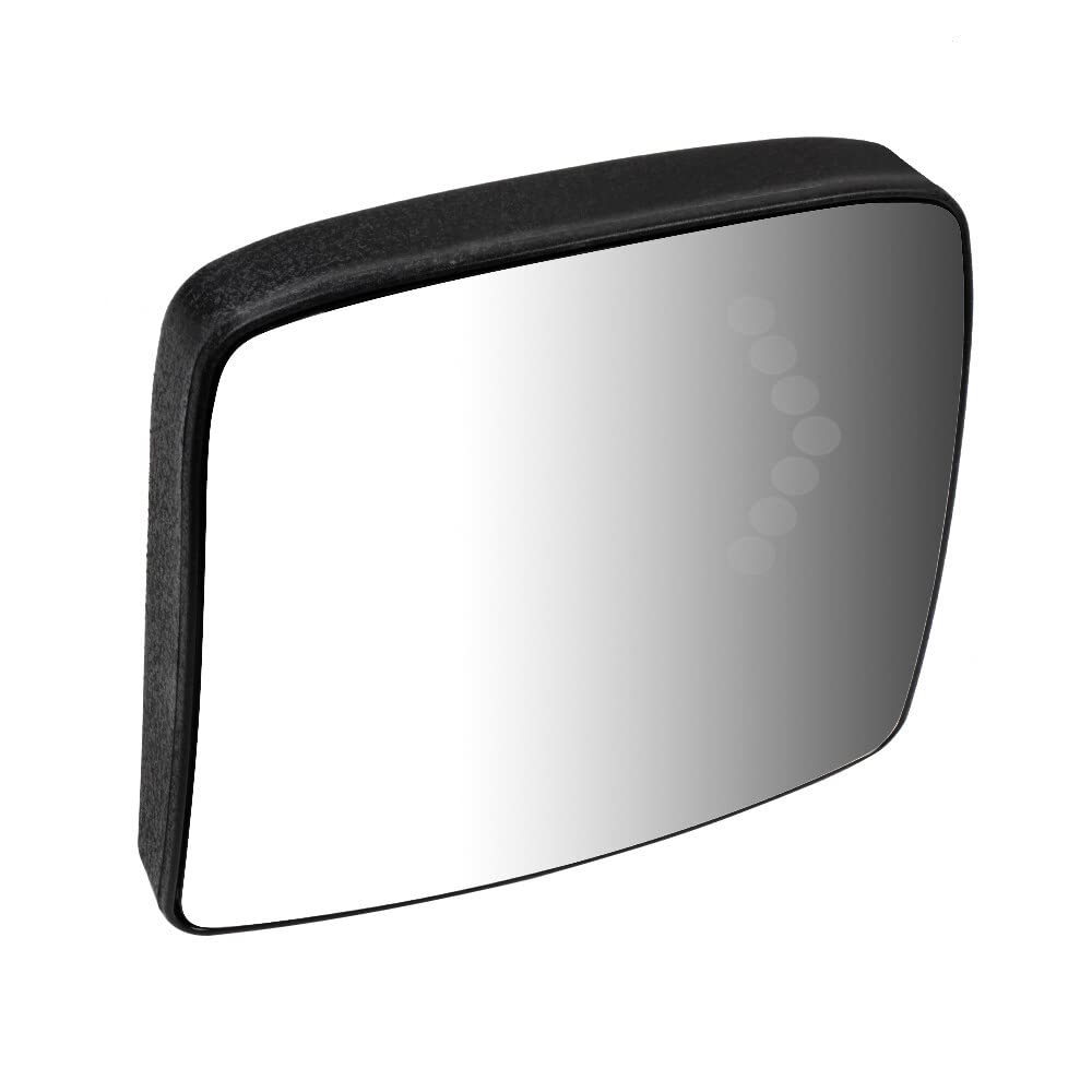 SCITOO Heated Truck Hood Mirror Tow Mirror Door Mounted Mirror for International 9200 9400i 9900 (1997-2010) - PC RH Small Mirror Replacement - Perfect for Long Haul Trucking & Winter Driving Conditions
