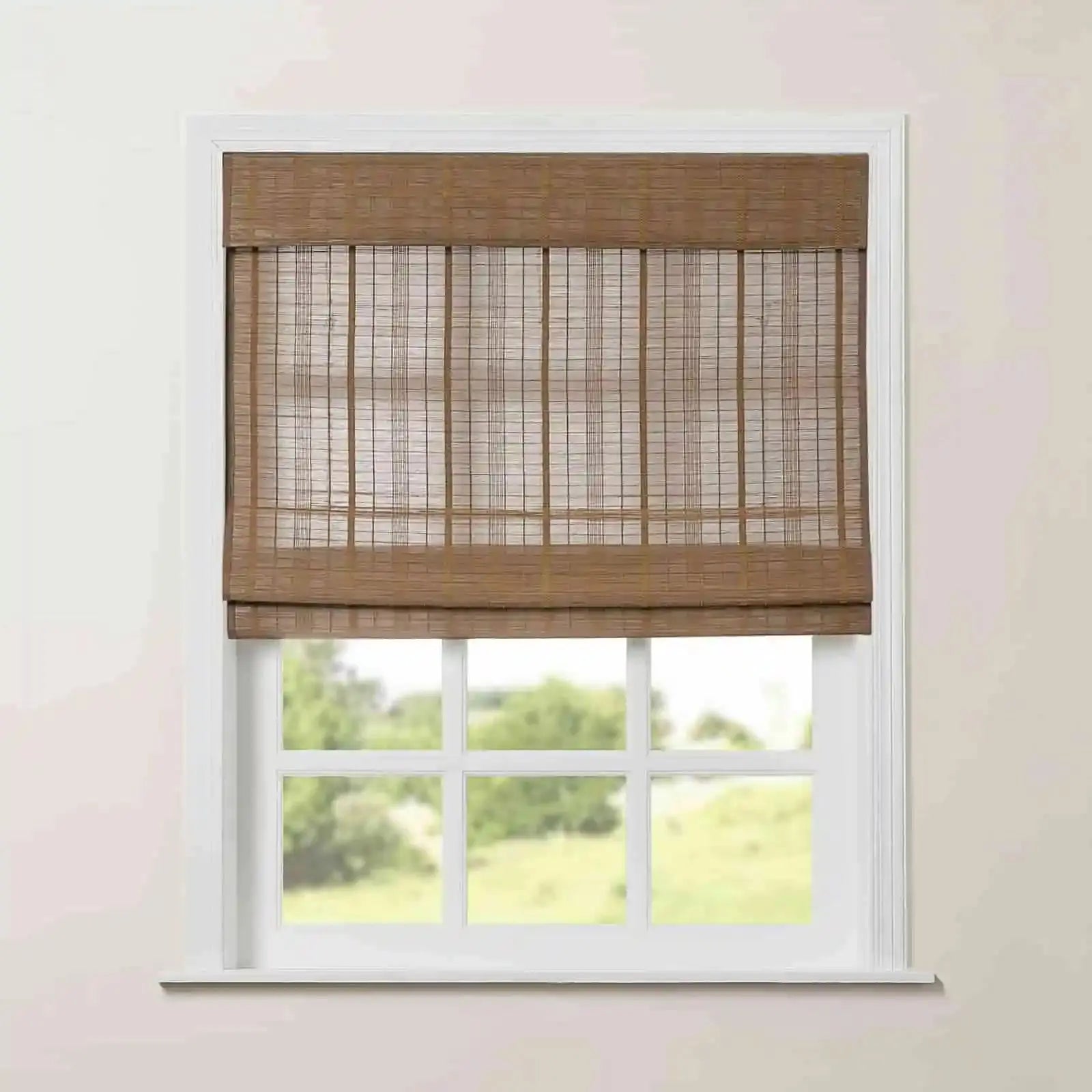 Rae Natural Pure Bamboo Woven Shades Series Z - Eco-Friendly Window Blinds for Home & Office Privacy and Sun Protection