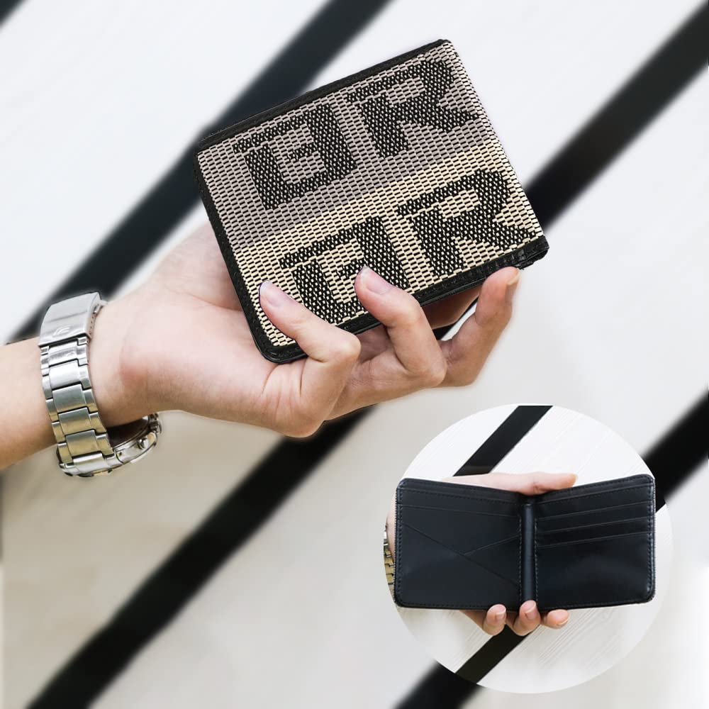 JDM BRIDE Gradation Logo Custom Stitched Leather Racing Wallet - Light Brown for Car Enthusiasts & Street Racing Accessories | Perfect Gift for Motorsport Fans