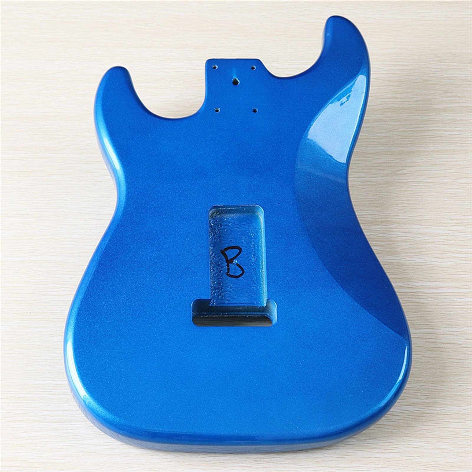 DIY Electric Guitar Kit - Metallic Blue Poplar Wood Guitar Body & Barrel for Beginners & Hobbyists | Perfect for Home Studio, Live Performances & DIY Projects