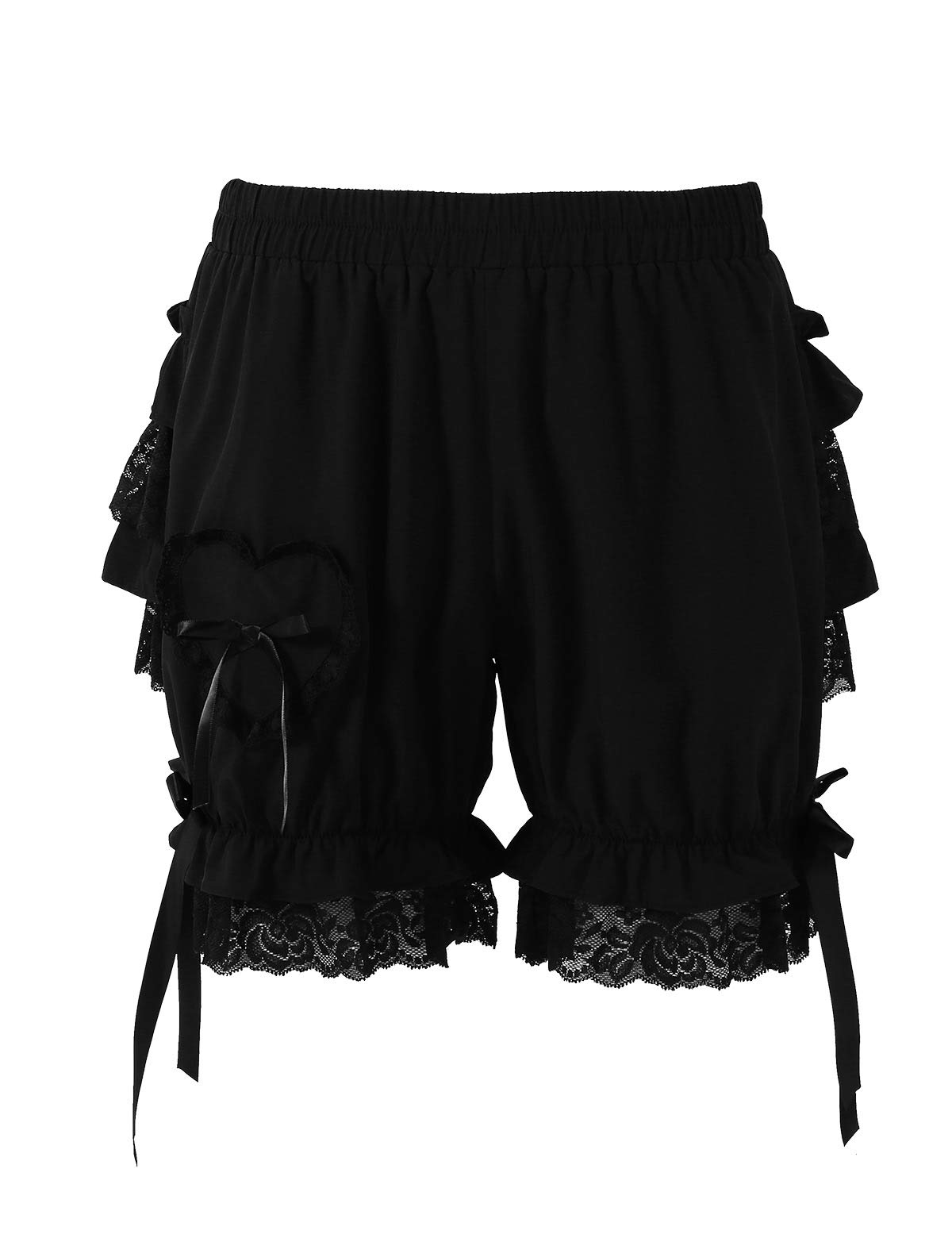 YiZYiF Women's Cotton Japanese Style Ruffled Pumpkin Shorts - Comfortable Bloomers & Safety Underwear for Casual Wear, Loungewear & Cosplay