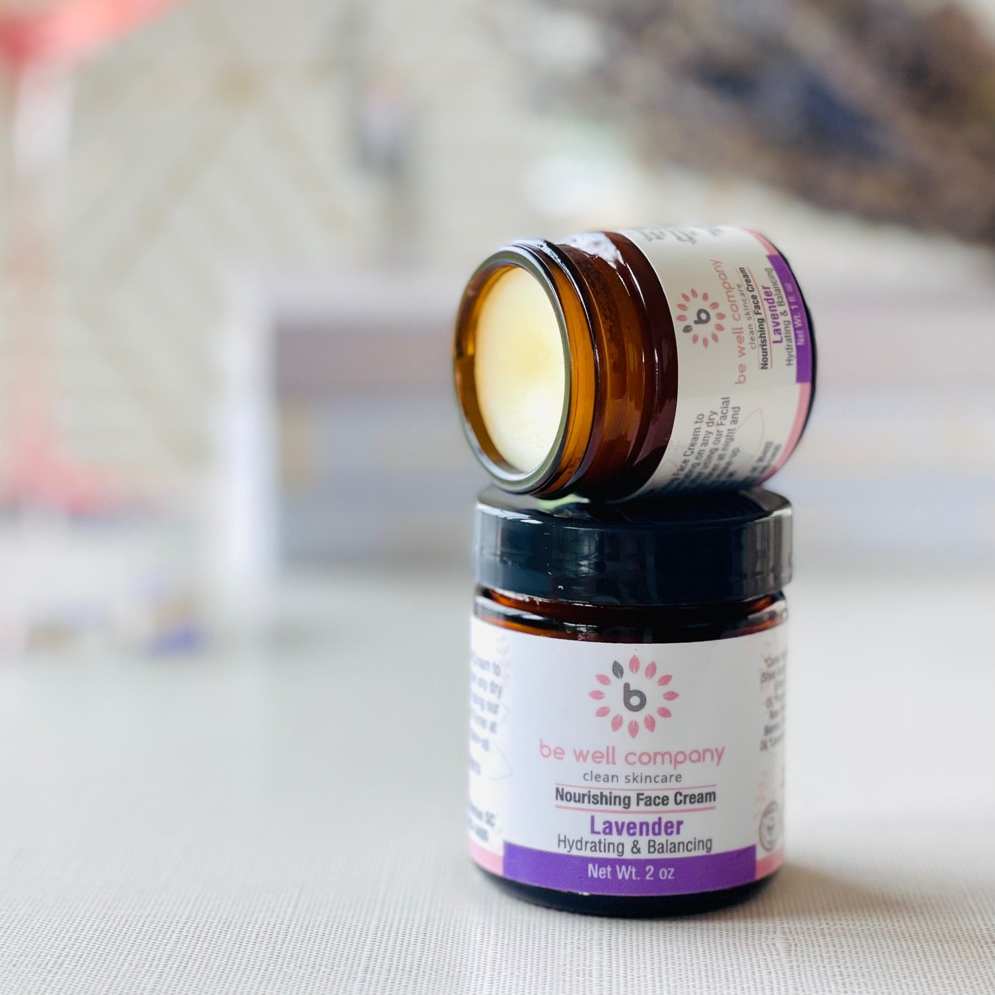 Nourishing Lavender Face Cream for Dry Skin - Hydrating & Soothing Moisturizer for Night & Day Use