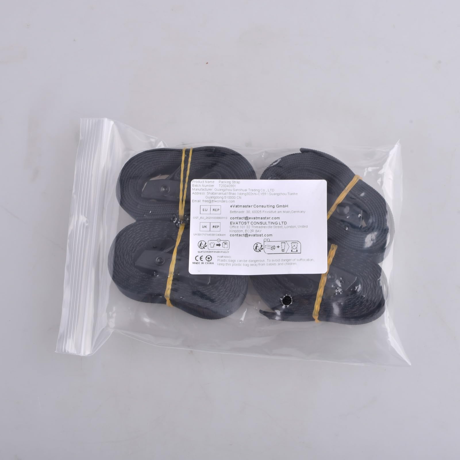 TRIWONDER Heavy Duty Tie Down Straps - 4PK 1