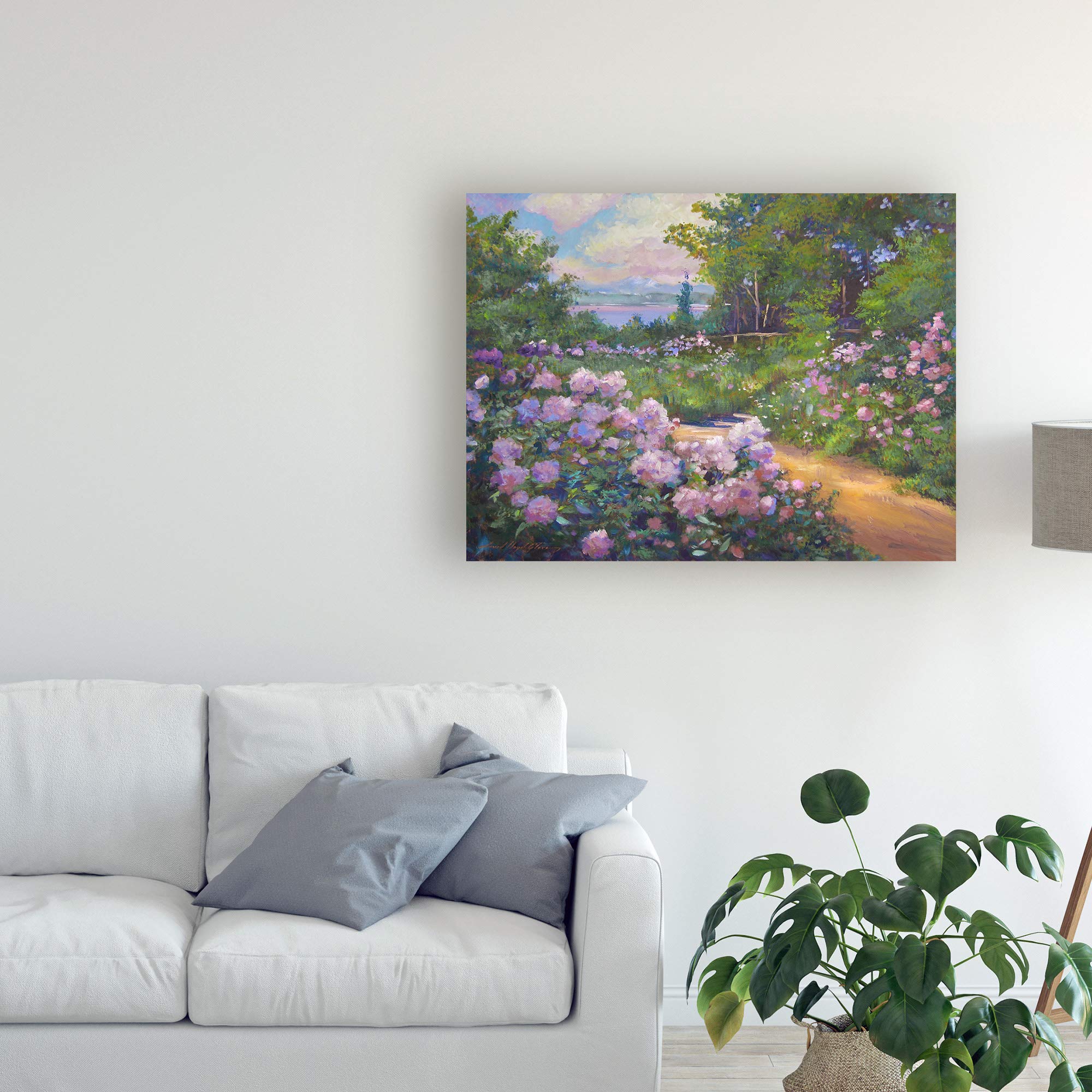 David Lloyd Glover Beach Garden Impressions 18x24 Fine Art Print - Perfect for Coastal & Home Decor, Living Room, Bedroom, Office Wall Art