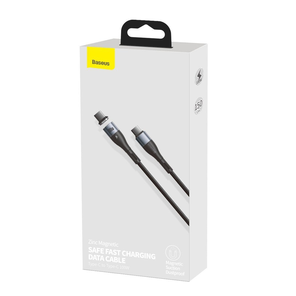 Baseus Magnetic Ultra Fast Charging 100W USB C to USB C Cable - Perfect for MacBook, iPad, Samsung Galaxy Fast Charging & Data Transfer