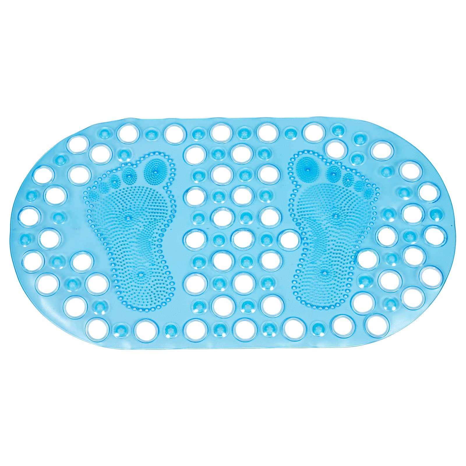 Non-Slip Indoor Door Mat - Soft Massaging Footprint Pattern for Bathroom, Front Door & Home Decor - Waterproof & Durable Floor Rug for High Traffic Areas